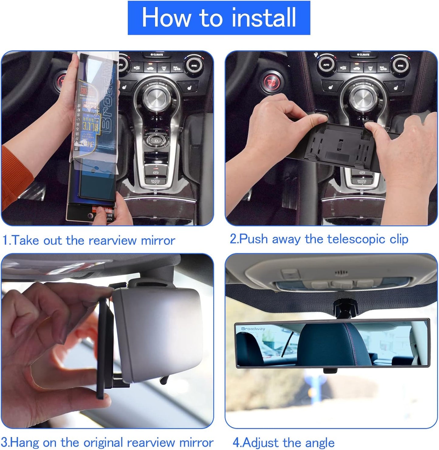 Broadway Panoramic Rearview Mirror